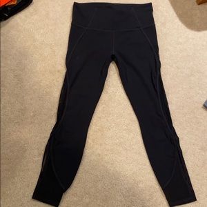 Athleta Black Cropped Tights Size Small